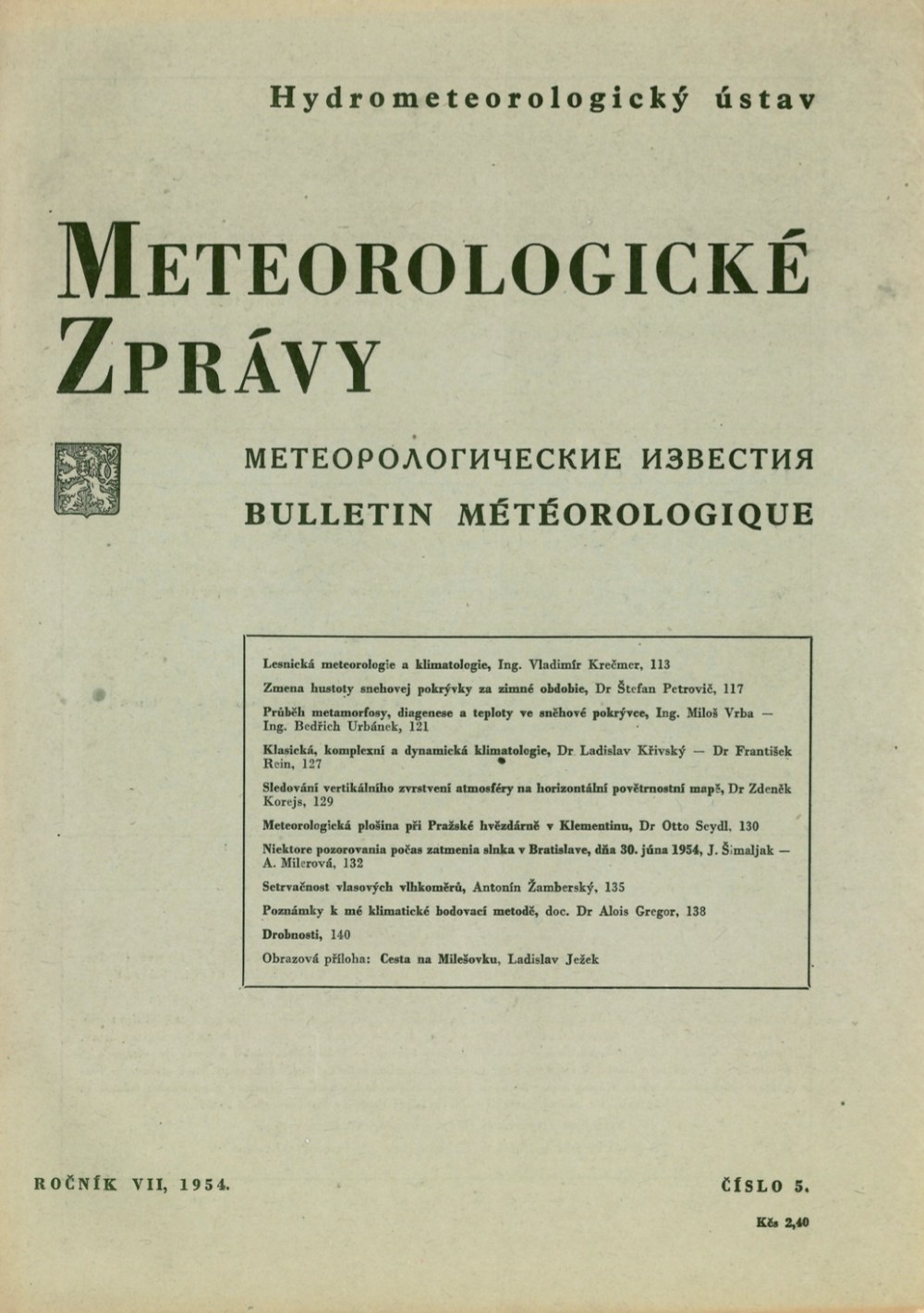 meteo správy